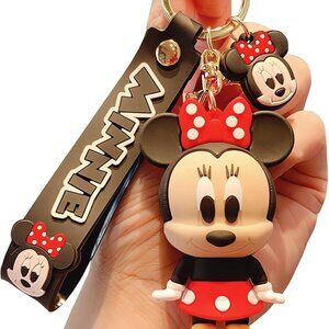 Cute Cartoon Keychains for Girls Boys, Backpack Key Chain Accessories Wristlet K